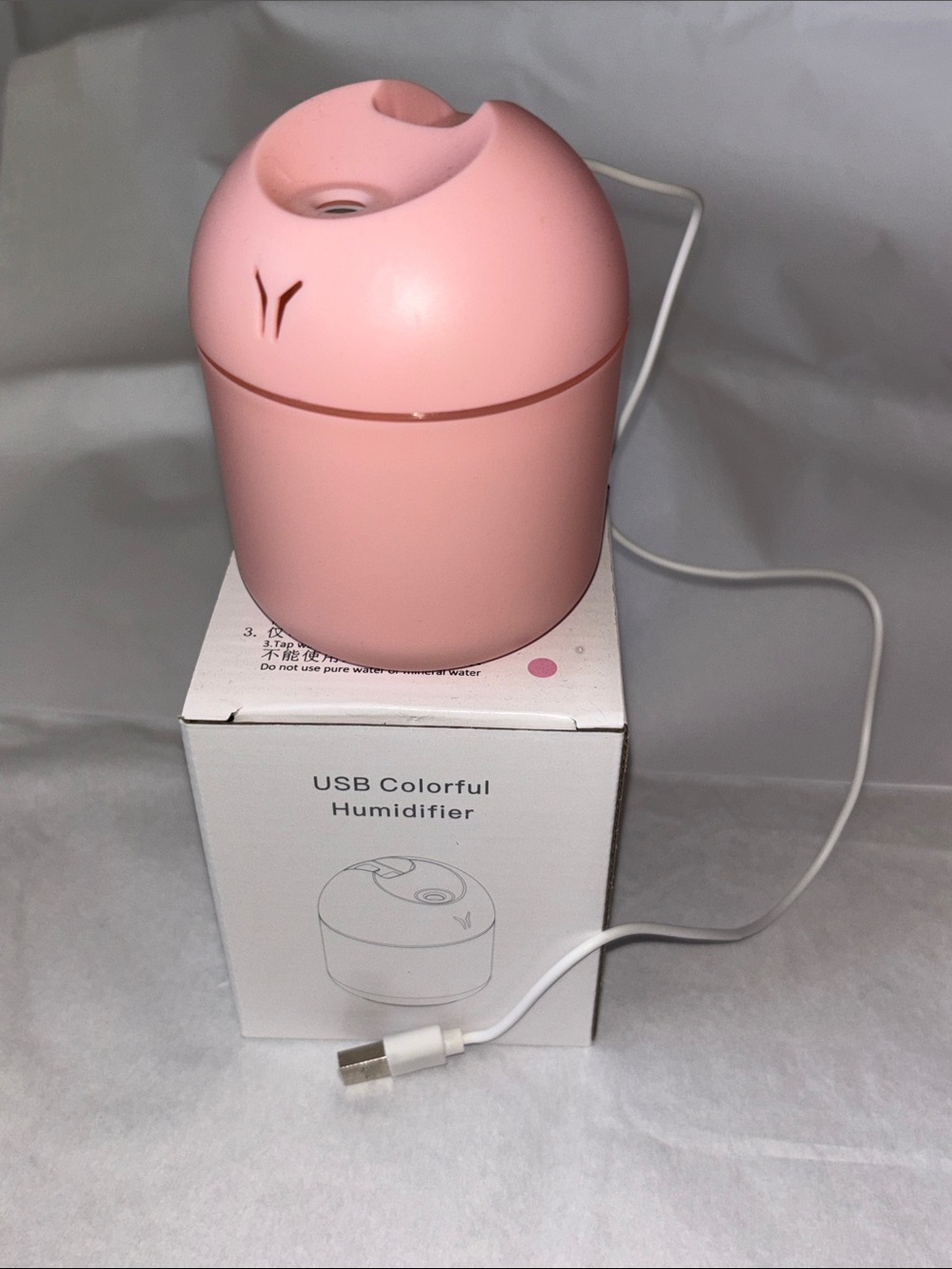 Humidifier and Phone Charger - Compact for Home or Travel Accent